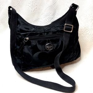 Coach Black Nylon Shoulder Bag